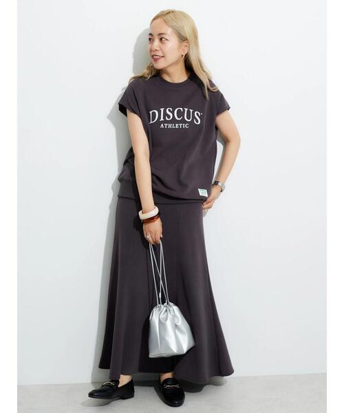 DISCUS ATHLETIC(ディスカス アスレチック)の「DISCUS フレンチテリーマーメイドスカート(スカート・レディース・ブラック/ホワイト系その他/ブルー・FREE)」の5枚目の写真