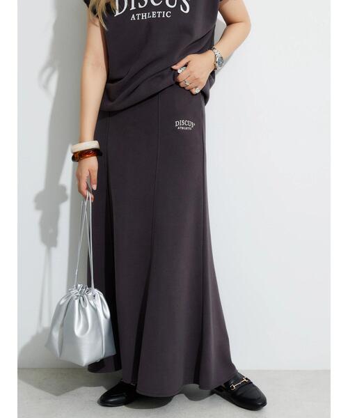 DISCUS ATHLETIC(ディスカス アスレチック)の「DISCUS フレンチテリーマーメイドスカート(スカート・レディース・ブラック/ホワイト系その他/ブルー・FREE)」の2枚目の写真