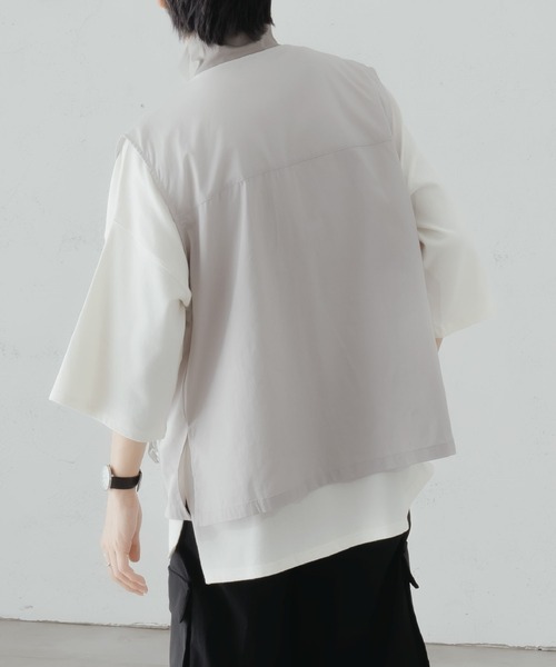 epnok（エプノック）の「マルチポケットジレベスト（ベスト・メンズ・ライトグレー/ブラック・SMALL/MEDIUM/LARGE）」の5枚目の写真