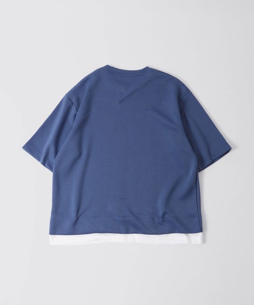 セール】鹿の子ダンボールレイヤード半袖スウェット（スウェット