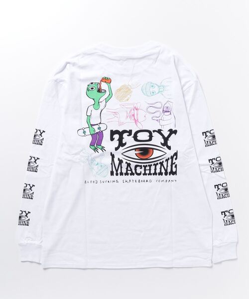TOY MACHINE(トイ マシーン)の「【ムラサキスポーツ限定】TOY MACHINE/トイマシーン ロンT/長袖 ビッグシルエット バックプリント MTMFDLT1(Tシャツ/カットソー・メンズ・ホワイト/ブラック/イエロー・XL/L/M)」の21枚目の写真