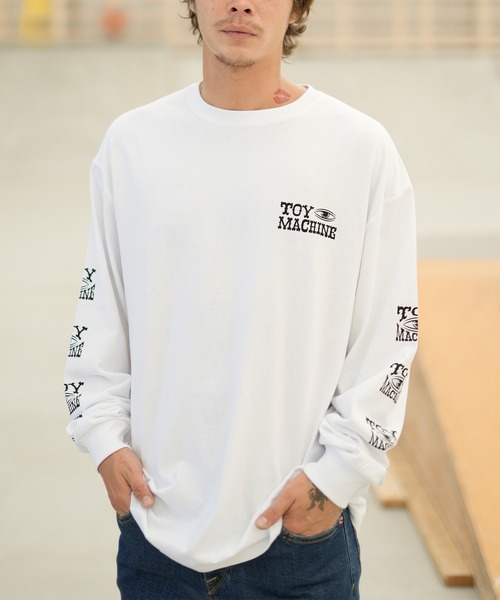 TOY MACHINE(トイ マシーン)の「【ムラサキスポーツ限定】TOY MACHINE/トイマシーン ロンT/長袖 ビッグシルエット バックプリント MTMFDLT1(Tシャツ/カットソー・メンズ・ホワイト/ブラック/イエロー・XL/L/M)」の8枚目の写真
