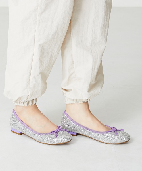 ORiental TRaffic（オリエンタルトラフィック）の「グリッターバレエシューズ 31312（バレエシューズ・レディース・ブラック/ゴールド/シルバー・39/41/36/35/34/40/42/38/37）」の15枚目の写真