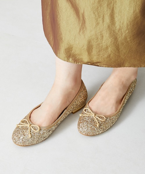 ORiental TRaffic（オリエンタルトラフィック）の「グリッターバレエシューズ 31312（バレエシューズ・レディース・ブラック/ゴールド/シルバー・39/41/36/35/34/40/42/38/37）」の22枚目の写真