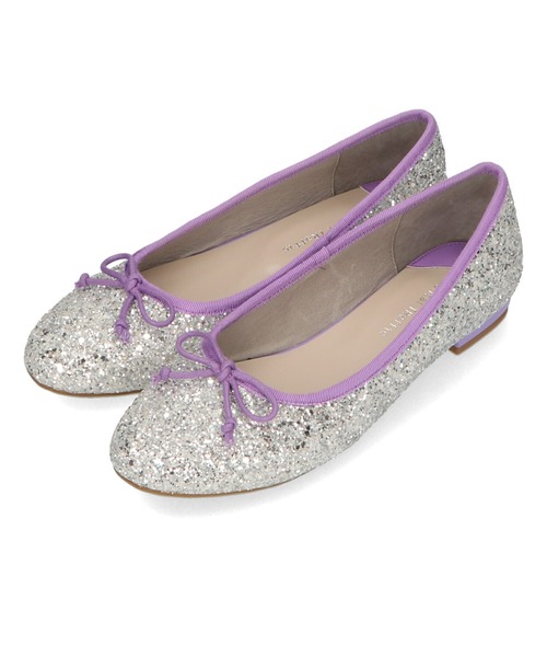 ORiental TRaffic（オリエンタルトラフィック）の「グリッターバレエシューズ 31312（バレエシューズ・レディース・ブラック/ゴールド/シルバー・39/41/36/35/34/40/42/38/37）」の4枚目の写真