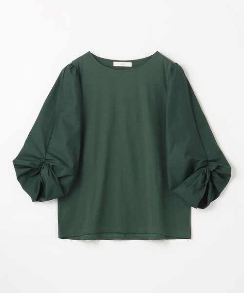 ANY(エニィ)の「【洗濯機可】着映える袖ねじりトップス(Tシャツ/カットソー・レディース・ネイビー系1/グリーン系/ピンク系/グレー系/アイボリー系1・3/2)」の21枚目の写真