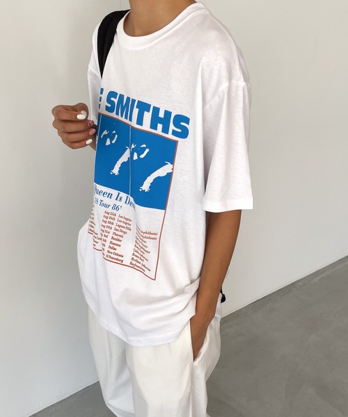 CANAL JEAN（キャナルジーン）の「El mar(エルマール) "THE SMITHS"半袖Tシャツ（Tシャツ/カットソー・レディース・ホワイト・ONE SIZE）」の9枚目の写真
