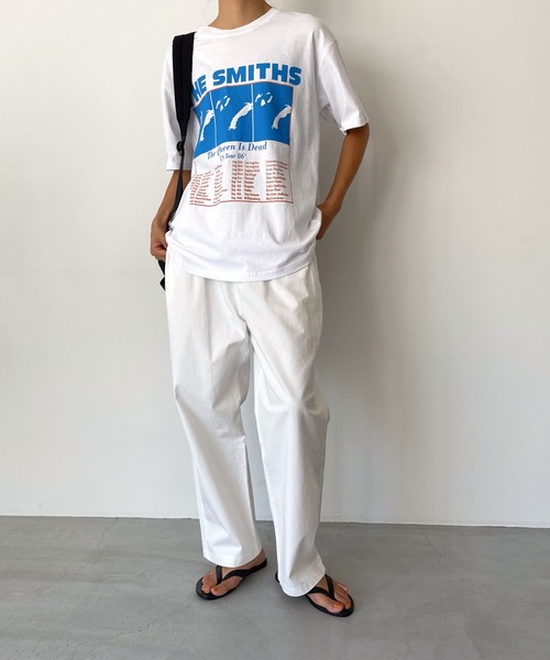 CANAL JEAN（キャナルジーン）の「El mar(エルマール) "THE SMITHS"半袖Tシャツ（Tシャツ/カットソー・レディース・ホワイト・ONE SIZE）」の3枚目の写真