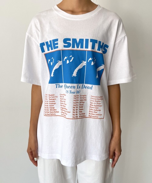 CANAL JEAN（キャナルジーン）の「El mar(エルマール) "THE SMITHS"半袖Tシャツ（Tシャツ/カットソー・レディース・ホワイト・ONE SIZE）」の8枚目の写真