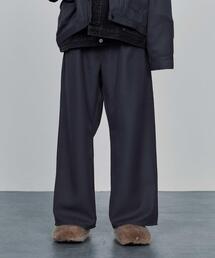 JieDa ジエダ ウールスラックス ワンタック ワイドストレート Jieda】WIDE ONE TUCK STRAIGHT PANTS（スラックス）｜Jieda