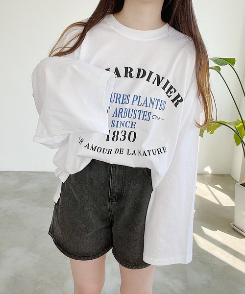 ナナページです☆ Nana(ナナ)（ナナ）の「ロゴプリントロンT（Tシャツ/カットソー