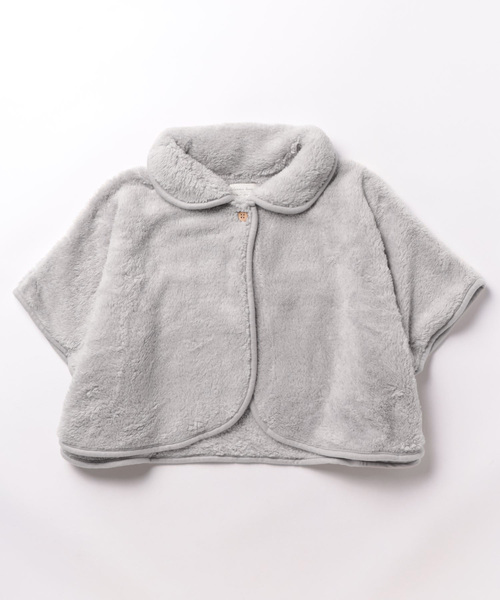 emesuelee（エメスーリー）の「ポンチョ 無地 ボーダー柄（その他ルームウェア・レディース・ライトグレー/ピンク/アイボリー/ブルー系1/ネイビー/ベージュ/ブラウン/ネイビー系1・フリー）」の10枚目の写真