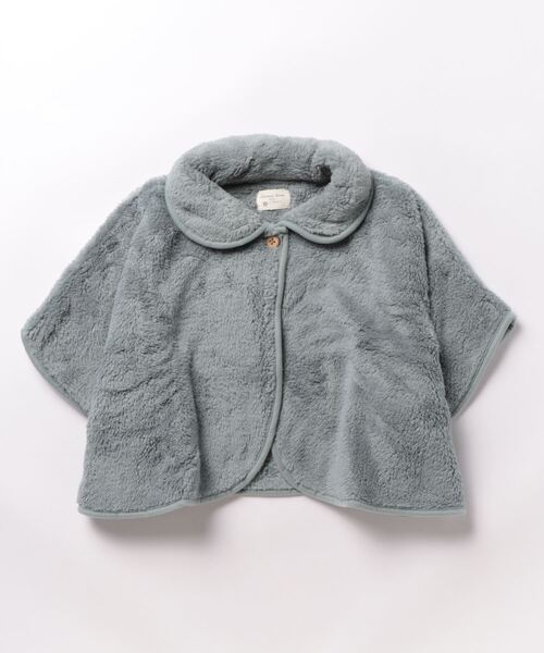 emesuelee（エメスーリー）の「ポンチョ 無地 ボーダー柄（その他ルームウェア・レディース・ライトグレー/ピンク/アイボリー/ブルー系1/ネイビー/ベージュ/ブラウン/ネイビー系1・フリー）」の12枚目の写真