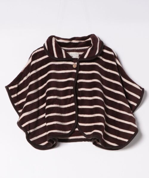 emesuelee（エメスーリー）の「ポンチョ 無地 ボーダー柄（その他ルームウェア・レディース・ライトグレー/ピンク/アイボリー/ブルー系1/ネイビー/ベージュ/ブラウン/ネイビー系1・フリー）」の14枚目の写真