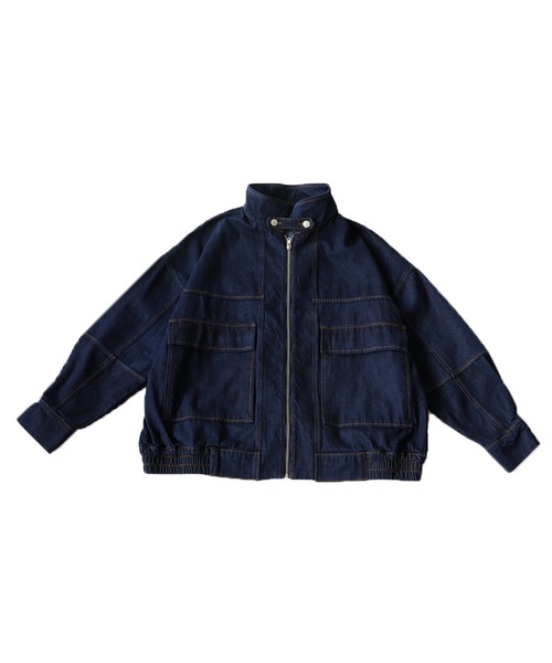 antiqua(アンティカ)の「スタンドカラーデニムジャケット(デニムジャケット・レディース・ブラック/インディゴブルー・FREE)」の21枚目の写真