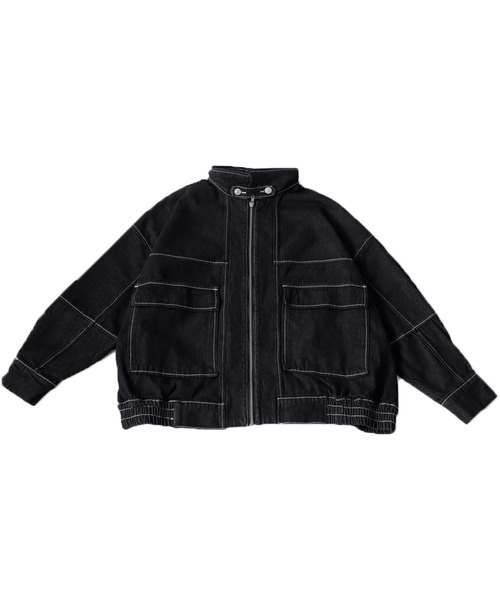 antiqua(アンティカ)の「スタンドカラーデニムジャケット(デニムジャケット・レディース・ブラック/インディゴブルー・FREE)」の20枚目の写真