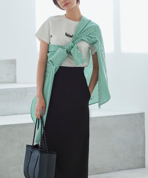 セール】洗える ｜ ストライプオーバーサイズ長袖シャツ ｜ 長袖