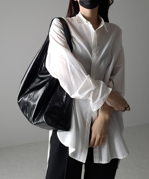 セール】【 2color ／大容量 】メタリックヴィーガンレザー