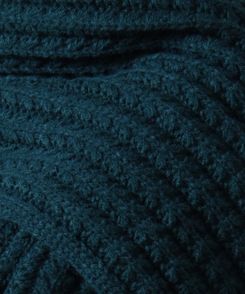 CALIFORNIA OUTFITTERS（カリフォルニア アウトフィッターズ）の「Z-2-SP 8E10　ワッフル ニット マフラー シンプル  ニット ジャガード マフラー ストール（マフラー・レディース・ナチュラル/ダークグリーン/グレー・ONE SIZE）」の12枚目の写真