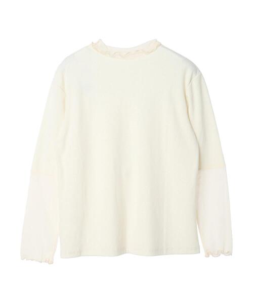 RAY CASSIN FAVORI（レイカズンフェバリ）の「・RAY CASSIN シアーキリカエハイネック（Tシャツ/カットソー・レディース・アイボリー/ブラック・FREE）」の8枚目の写真