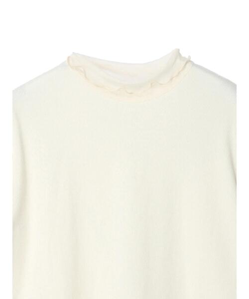RAY CASSIN FAVORI（レイカズンフェバリ）の「・RAY CASSIN シアーキリカエハイネック（Tシャツ/カットソー・レディース・アイボリー/ブラック・FREE）」の9枚目の写真