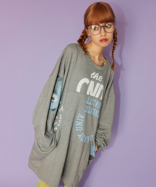 Candy Stripper(キャンディストリッパー)の「HIDE&SEEK BEAR SWEAT ワンピース(スウェット・レディース・ブラック系その他/ブラック/ブルー・2)」の12枚目の写真