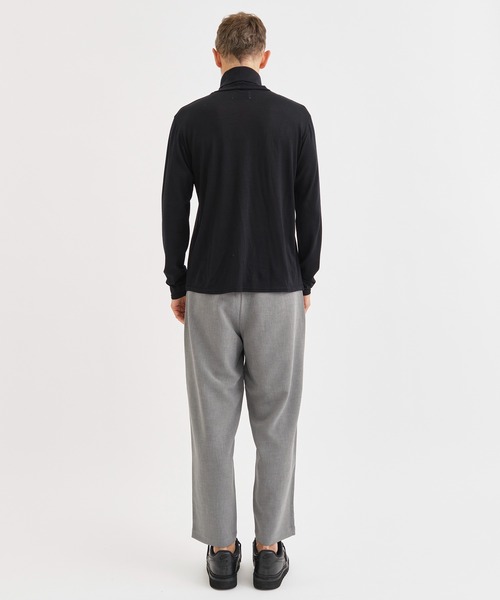 RAINMAKER(レインメーカー)の「【RAINMAKER/レインメーカー】WASHABLE-WOOL HIGH NECK SHIRT/ウォッシャブルウールハイネックシャツ(ニット/セーター・メンズ・ベージュ/ブラック・4/3)」の19枚目の写真