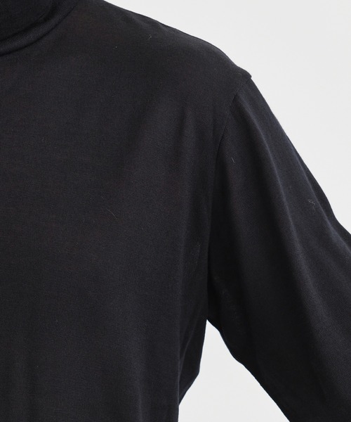RAINMAKER(レインメーカー)の「【RAINMAKER/レインメーカー】WASHABLE-WOOL HIGH NECK SHIRT/ウォッシャブルウールハイネックシャツ(ニット/セーター・メンズ・ベージュ/ブラック・4/3)」の22枚目の写真