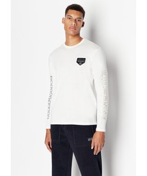 ARMANI EXCHANGE | 【A|X アルマーニ エクスチェンジ】ロゴパッチ付き　長袖クルーネックTシャツ/REGULAR(Tシャツ/カットソー)