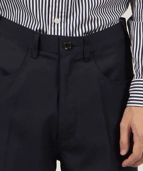 【新品】定価66,000円 la favola wool セミフレアpants セール】【別注】la favola ウールツイル セミフレアパンツ