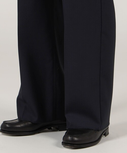 【新品】定価66,000円 la favola wool セミフレアpants セール】【別注】la favola ウールツイル セミフレアパンツ
