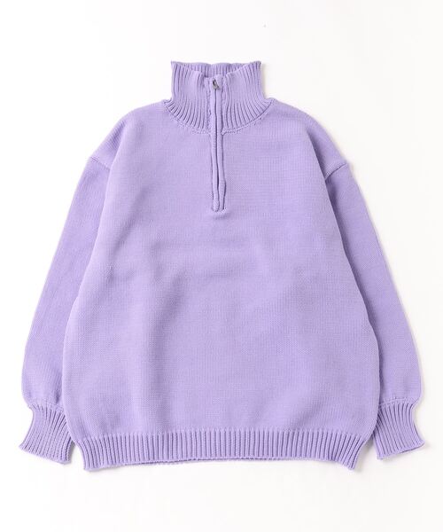 Per sist ence（パーシエンス）の「もちもちニット/ハーフジッププルオーバー（ニット/セーター・レディース・オフホワイト/イエロー/ブラック/パープル・FREE）」の19枚目の写真