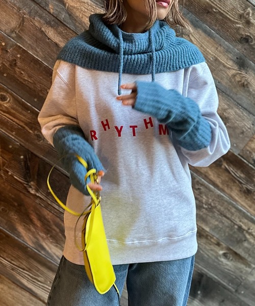 mi via loca（ミヴィアロカ）の「United Athle リズミック コットン100ウラケ ロゴスウェット 【PT NO. MVL007 ※2A】（スウェット・レディース・オフホワイト/オートミール/スミクロ・MEDIUM/X-LARGE）」の3枚目の写真