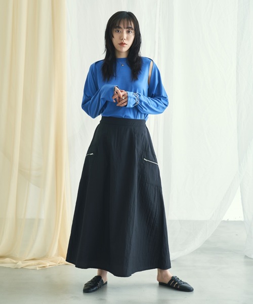 VACANCY（ヴァカンシー）の「フレアスカート（スカート・レディース・レッド・FREE）」の5枚目の写真