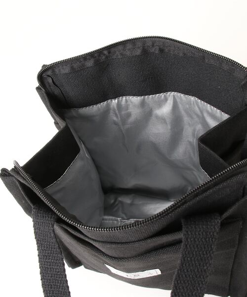LA VORAGINE(ラ ヴォラジネ)の「【保温・保冷】外ポケット トートランチバッグ/お弁当袋(お弁当箱・レディース・グレー/ブラック・FREE)」の19枚目の写真