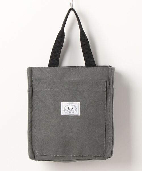 LA VORAGINE(ラ ヴォラジネ)の「【保温・保冷】外ポケット トートランチバッグ/お弁当袋(お弁当箱・レディース・グレー/ブラック・FREE)」の15枚目の写真