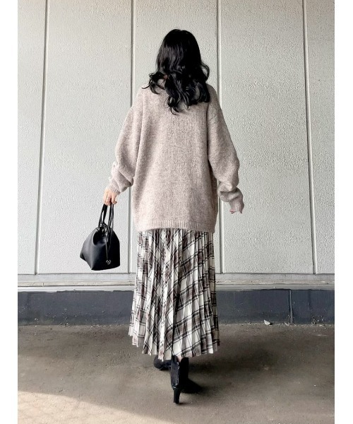 HONEYSUCKLE ROSE（ハニーサックルローズ）の「【HONEYSUCKLE ROSE】チェック柄プリーツスカート（スカート・レディース・グリーン/オフホワイト・M/L）」の17枚目の写真