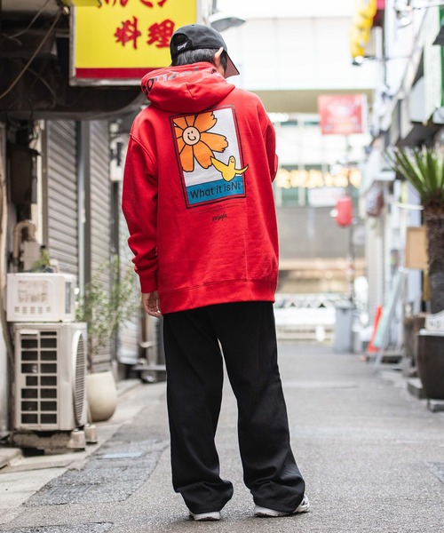 （What it isNt）ART BY MARKGONZALES（ワットイットイズント）の「『(What it isNt) ART BY MARK GONZALES/アートバイマークゴンザレス』RELAX FIT長袖パーカー（パーカー・メンズ・ホワイト/ピンク/ロイヤルブルー/イエロー/レッド・M/L）」の22枚目の写真