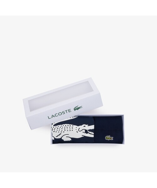 【セール】トランクショーツ＆ソックスギフトセット（ボクサーパンツ）｜LACOSTE（ラコステ）