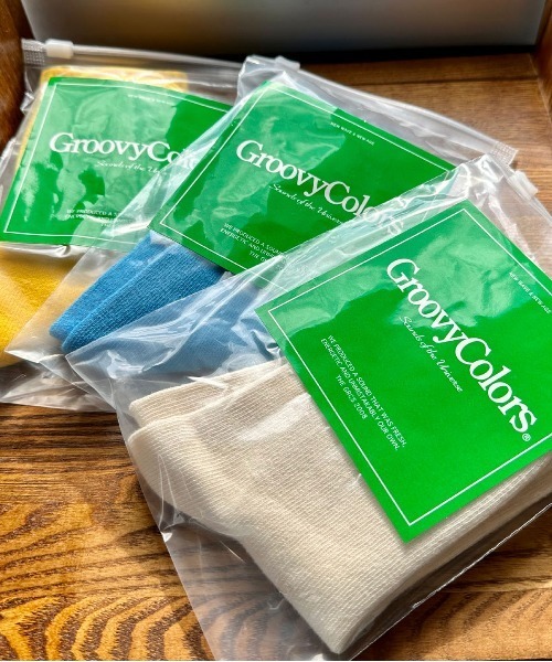 GROOVY COLORS（グルービーカラーズ）の「GRCS PARK ソックス（ソックス/靴下・キッズ・ブルー/イエロー/アイボリー・LARGE/MEDIUM）」の7枚目の写真