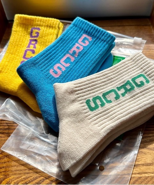 GROOVY COLORS（グルービーカラーズ）の「GRCS PARK ソックス（ソックス/靴下・キッズ・ブルー/イエロー/アイボリー・LARGE/MEDIUM）」の6枚目の写真