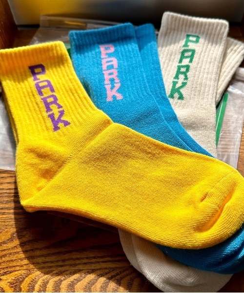 GROOVY COLORS（グルービーカラーズ）の「GRCS PARK ソックス（ソックス/靴下・キッズ・ブルー/イエロー/アイボリー・LARGE/MEDIUM）」の5枚目の写真