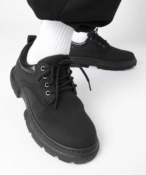 SETUP7(セットアップセブン)の「【SETUP7】LowCut Premium Chukka Boots ローカットプレミアムイエローチャッカブーツ KNF037 ※(ブーツ・メンズ・ブラック/キャメル・44/42)」の1枚目の写真