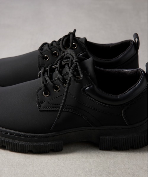 SETUP7(セットアップセブン)の「【SETUP7】LowCut Premium Chukka Boots ローカットプレミアムイエローチャッカブーツ KNF037 ※(ブーツ・メンズ・ブラック/キャメル・44/42)」の4枚目の写真