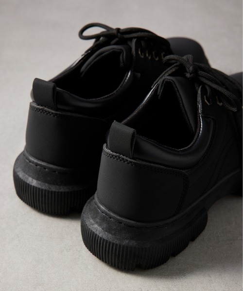 SETUP7(セットアップセブン)の「【SETUP7】LowCut Premium Chukka Boots ローカットプレミアムイエローチャッカブーツ KNF037 ※(ブーツ・メンズ・ブラック/キャメル・44/42)」の5枚目の写真