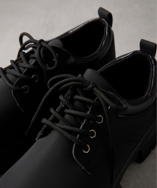 SETUP7(セットアップセブン)の「【SETUP7】LowCut Premium Chukka Boots ローカットプレミアムイエローチャッカブーツ KNF037 ※(ブーツ・メンズ・ブラック/キャメル・44/42)」の3枚目の写真
