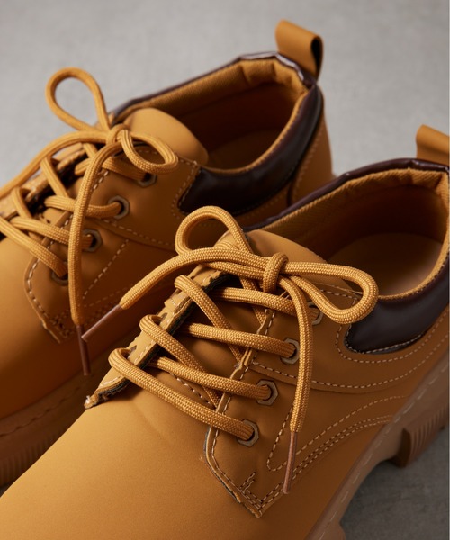 SETUP7(セットアップセブン)の「【SETUP7】LowCut Premium Chukka Boots ローカットプレミアムイエローチャッカブーツ KNF037 ※(ブーツ・メンズ・ブラック/キャメル・44/42)」の7枚目の写真