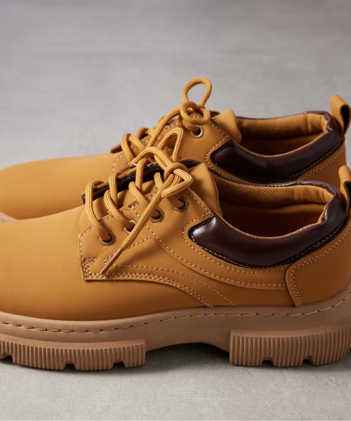 SETUP7(セットアップセブン)の「【SETUP7】LowCut Premium Chukka Boots ローカットプレミアムイエローチャッカブーツ KNF037 ※(ブーツ・メンズ・ブラック/キャメル・44/42)」の8枚目の写真