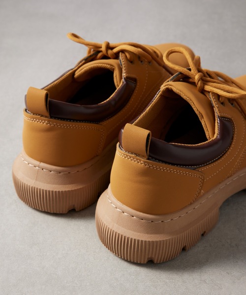 SETUP7(セットアップセブン)の「【SETUP7】LowCut Premium Chukka Boots ローカットプレミアムイエローチャッカブーツ KNF037 ※(ブーツ・メンズ・ブラック/キャメル・44/42)」の9枚目の写真