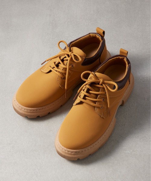 SETUP7(セットアップセブン)の「【SETUP7】LowCut Premium Chukka Boots ローカットプレミアムイエローチャッカブーツ KNF037 ※(ブーツ・メンズ・ブラック/キャメル・44/42)」の6枚目の写真